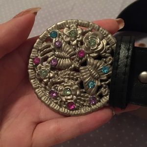 Rhinestone belt (the black one)